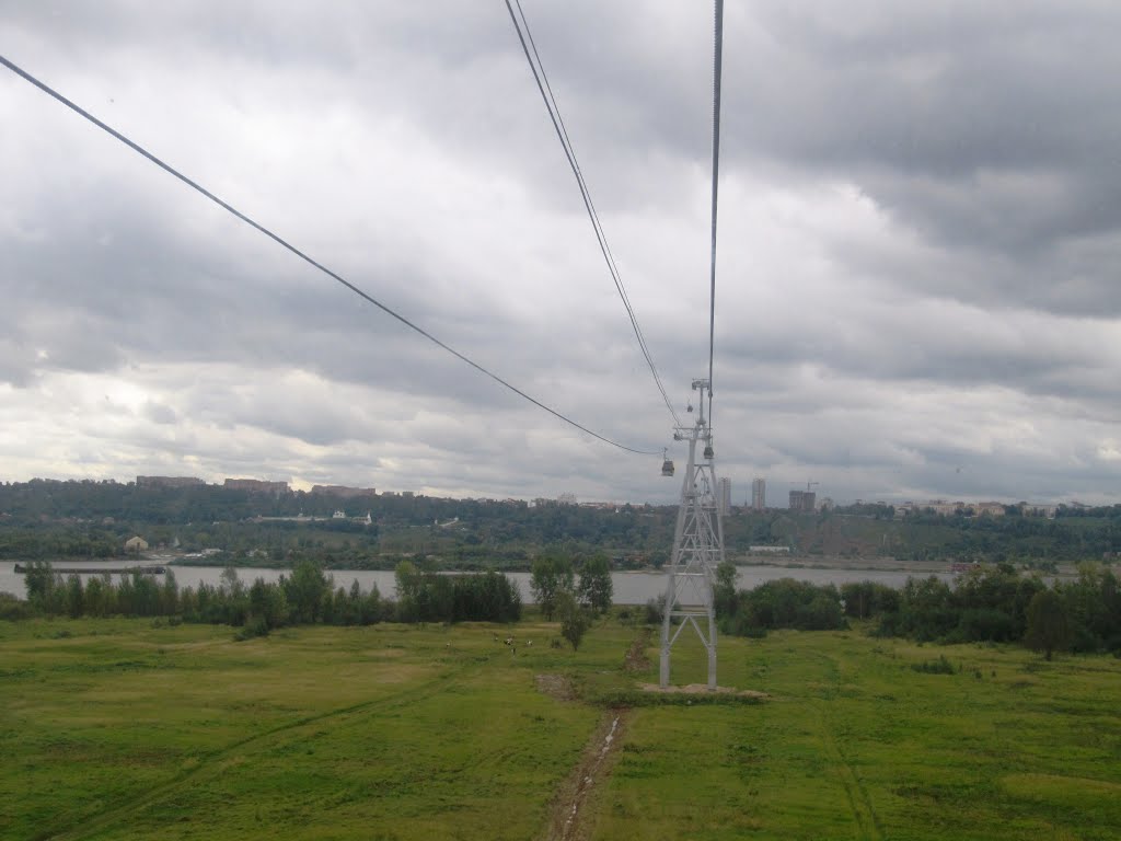 ☂Нижний Новгород. Вид на Нижний Новгород со стороны Бора, Бор