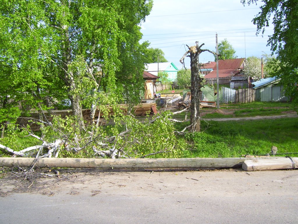 Possible thunderstorm damage, Васильсурск
