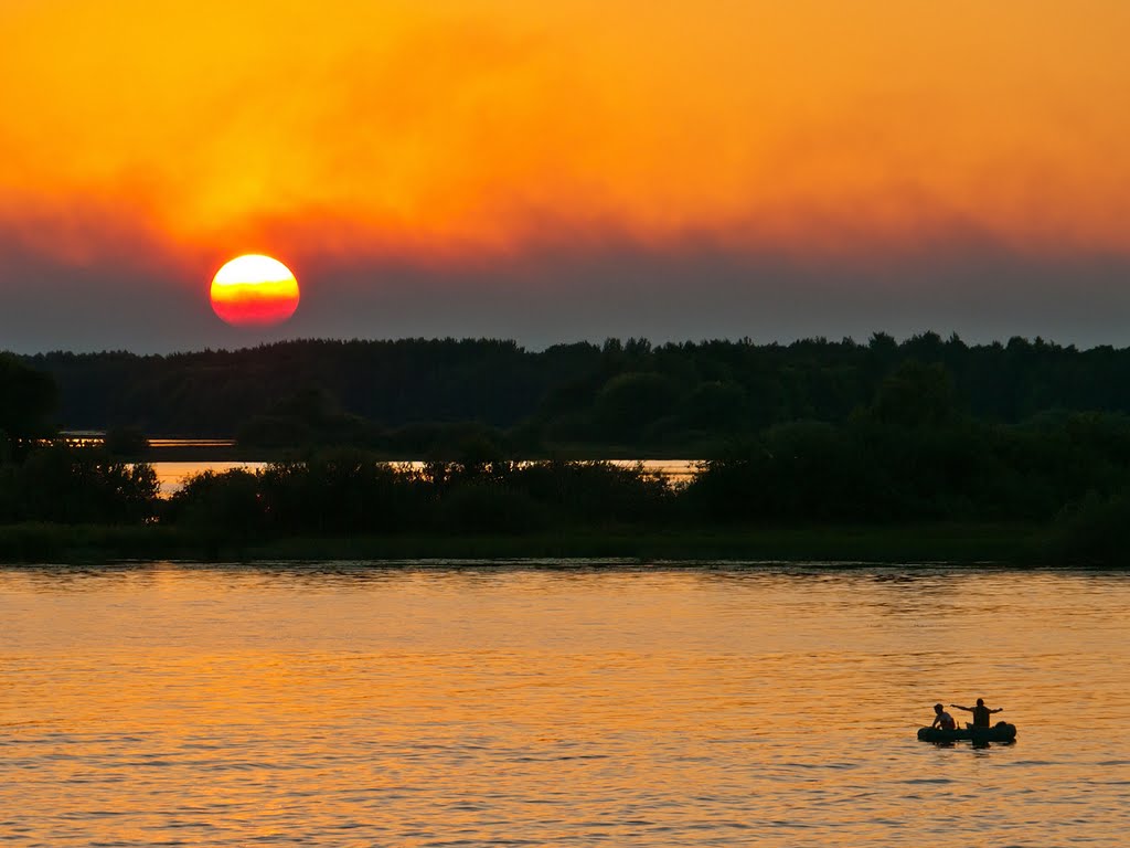Volga River Sunset, Васильсурск