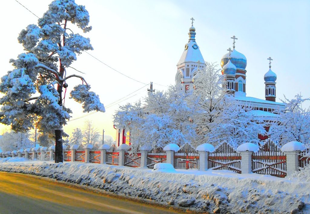 Ветлужская Свято - Екатерининская церковь и  мороз, Ветлуга