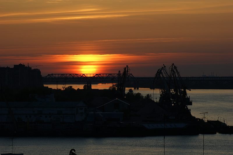 закат над Волгой, Нижний Новгород
