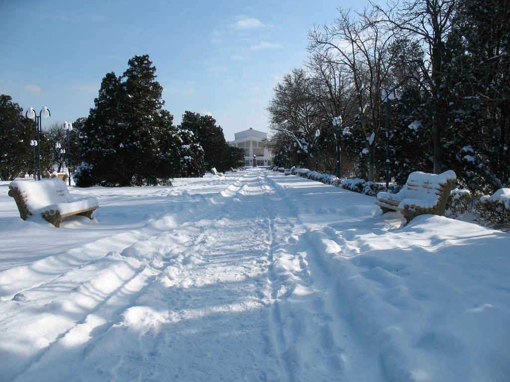 Родобский Бульвар (зима, 2007 г.), Махачкала