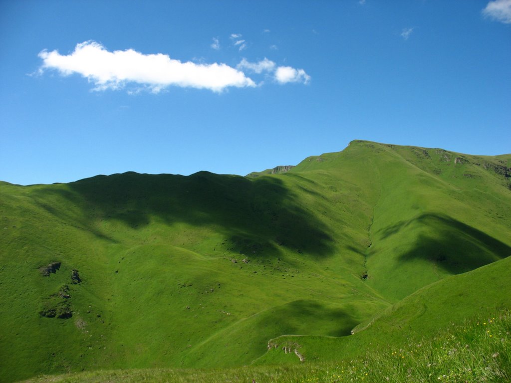 Dagestan, road to village Burshimaka; Дагестан, дорога к селу Буршимака, Тпиг