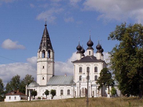 Church in Palech, Russia, Палех