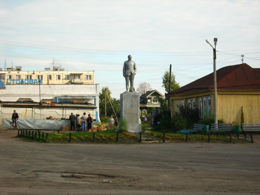 Площадь, памятник В.И.Ленину, Пестяки