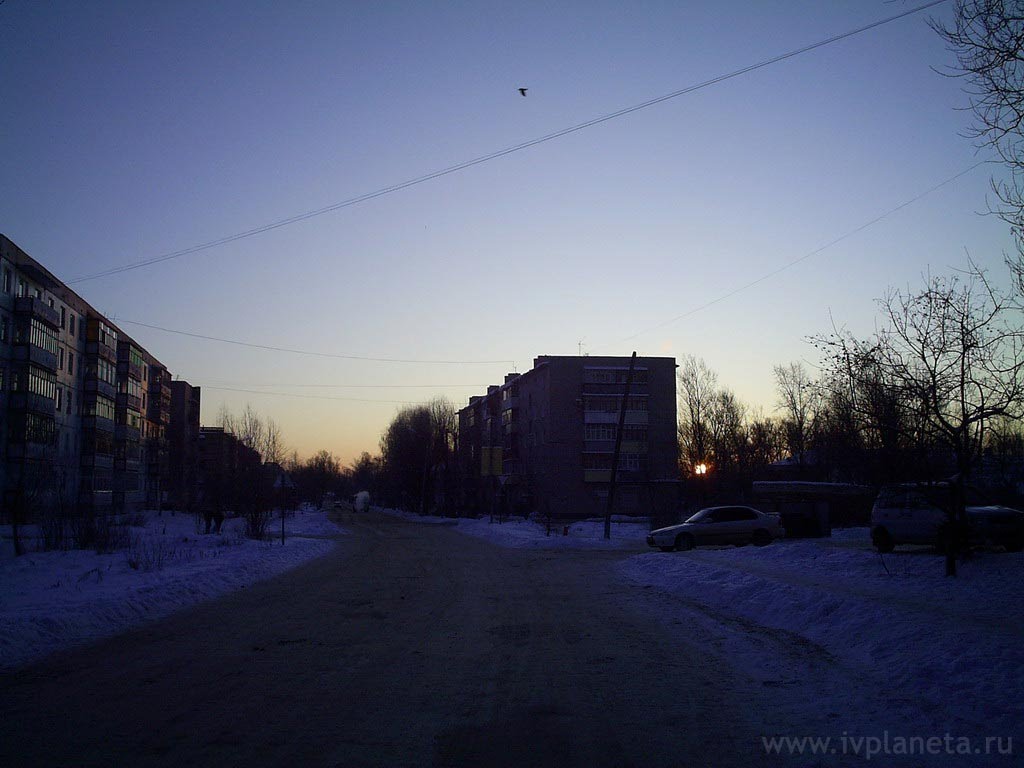 ул. Рябикова, г.Родники, Ивановская область, Россия, зима 2009 года, Родники
