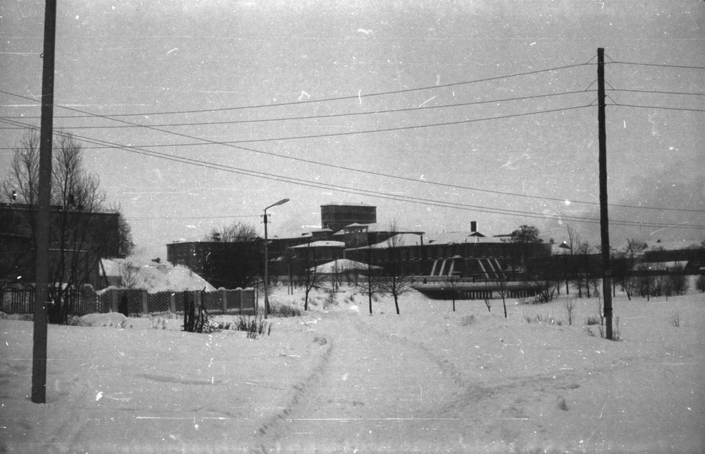 вид на ХБК вдоль берега Вязьмы 1971 год, Тейково