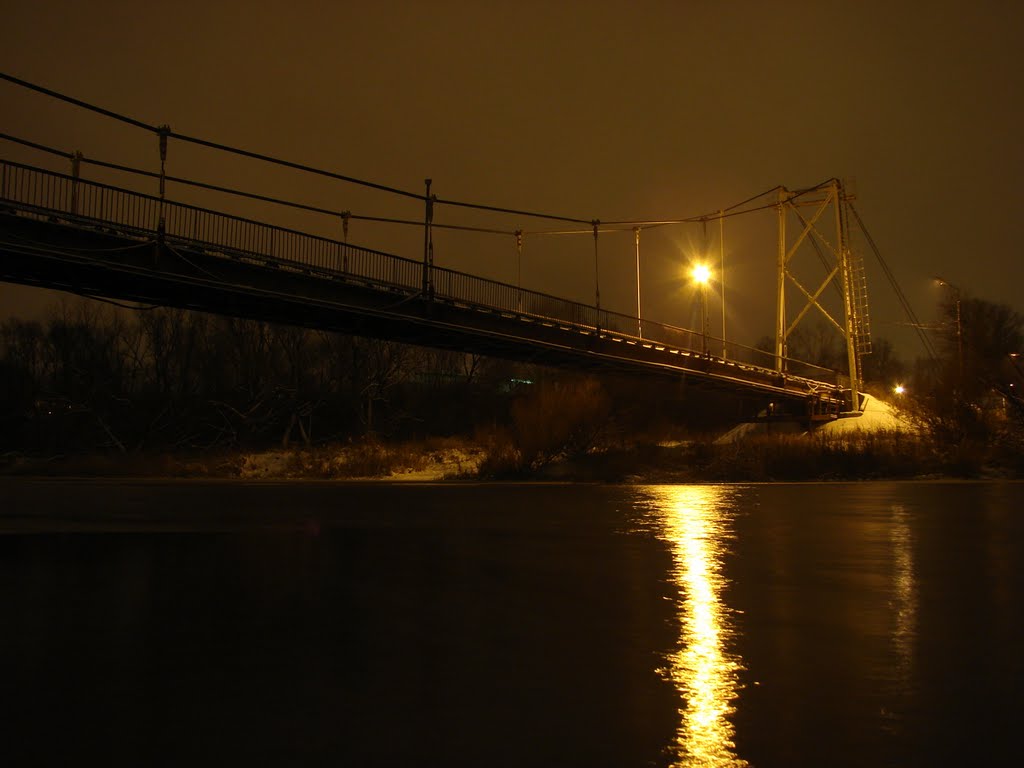 Мост над замерзающей Тезой., Шуя