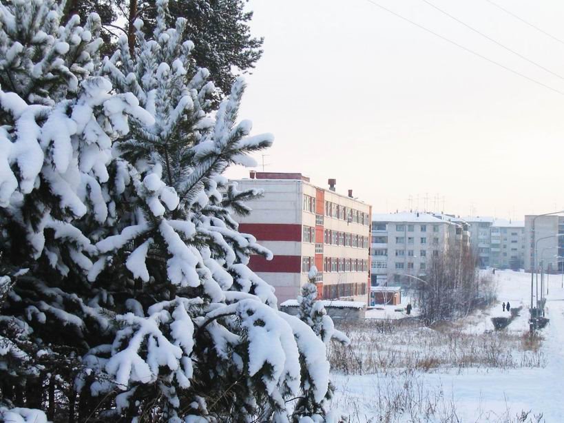school 4 in the winter, Саянск