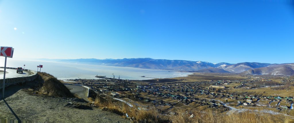 Вид на Култук и Байкал (утро), Култук