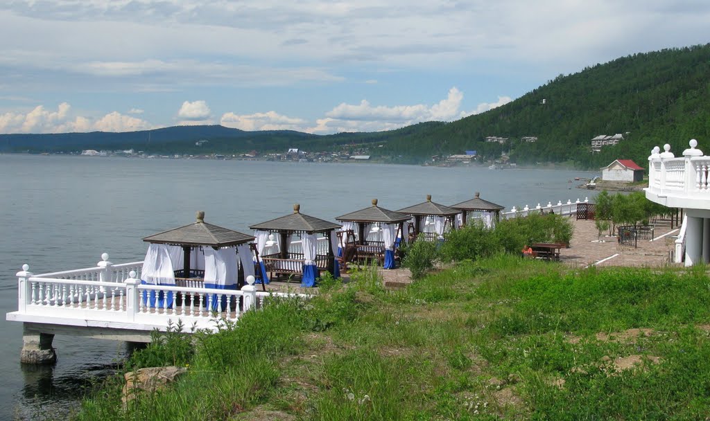 Вид на поселок Никола, Байкал