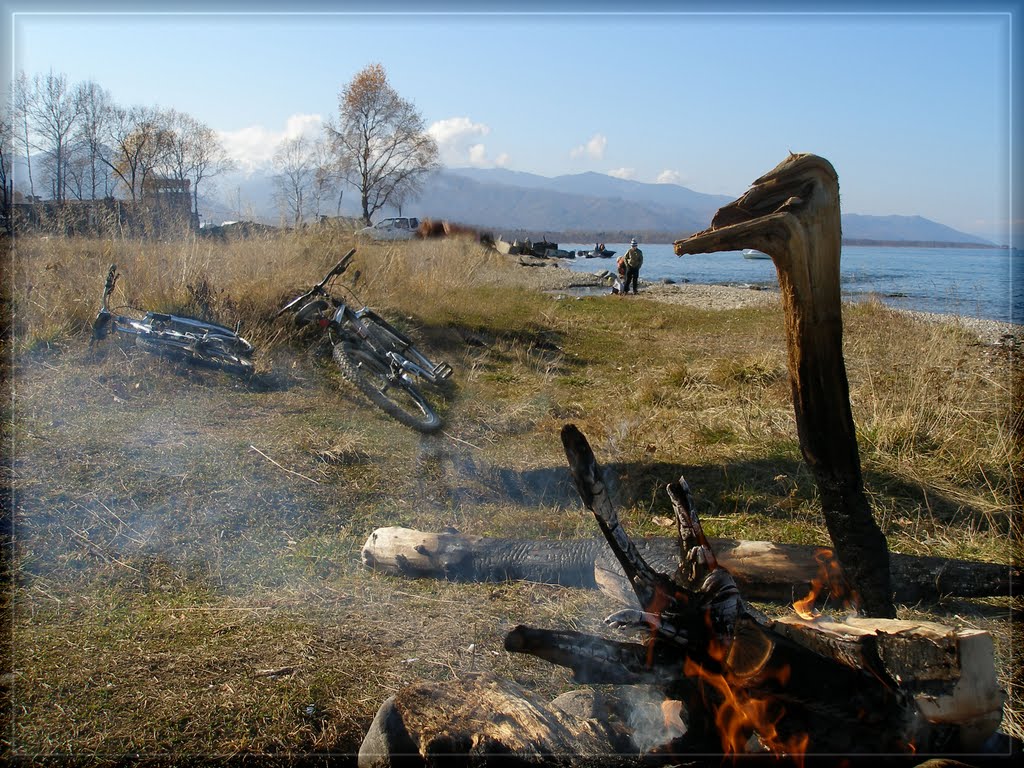 Baikal + Campfire   Байкал + костёр, Байкальск