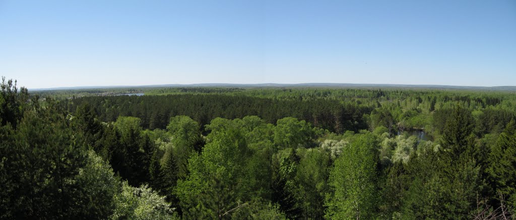 Панорама с ул. Набережная, Бирюсинск