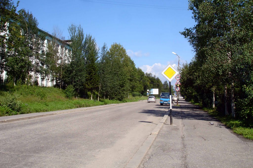 Улица Урицкого (2011, август) / Street Uritskogo (2011, August), Бодайбо