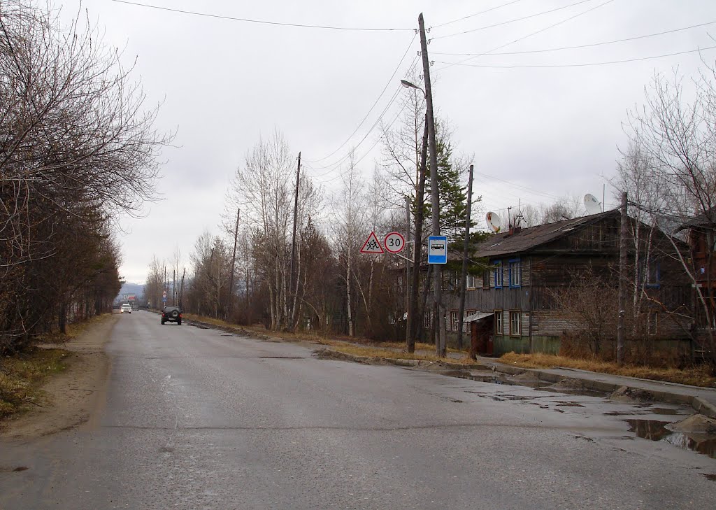 Улица Урицкого (2012, май) / Street Uritskogo (2012, may), Бодайбо