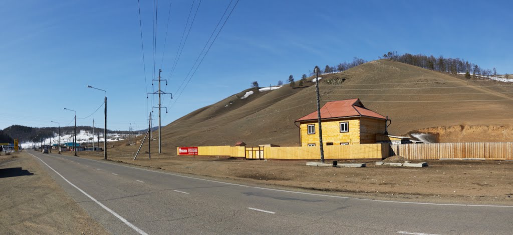 Новый дом на окраине села Еланцы, Иркутская область., Еланцы