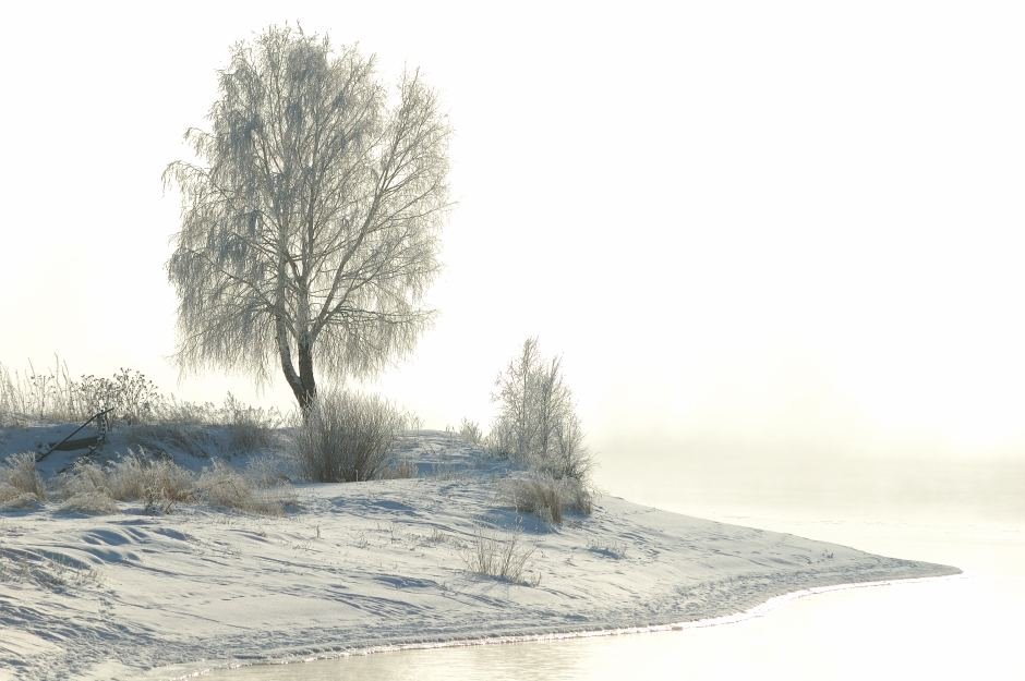 Ангара, зима, туман 2007г, Иркутск