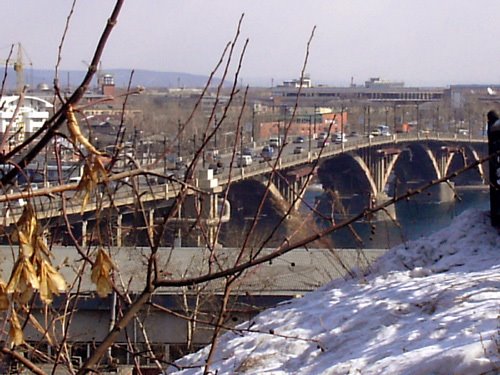 The bridge through the Angara river, Иркутск