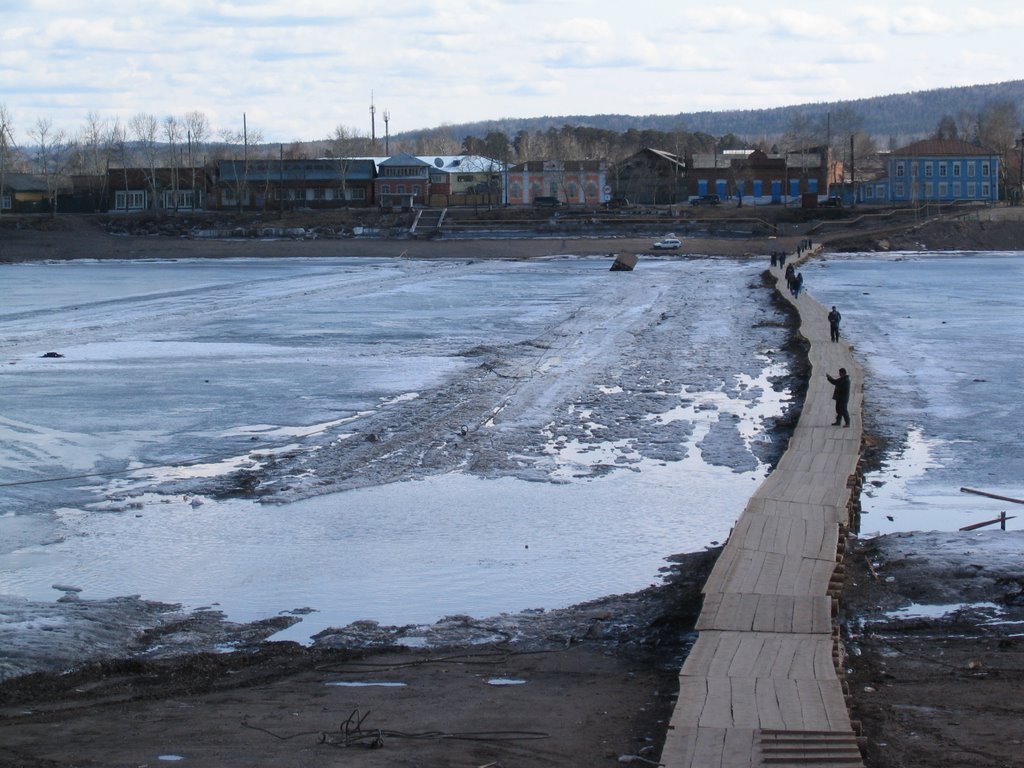 Весна 2008г. Переправа ледовая, Киренск