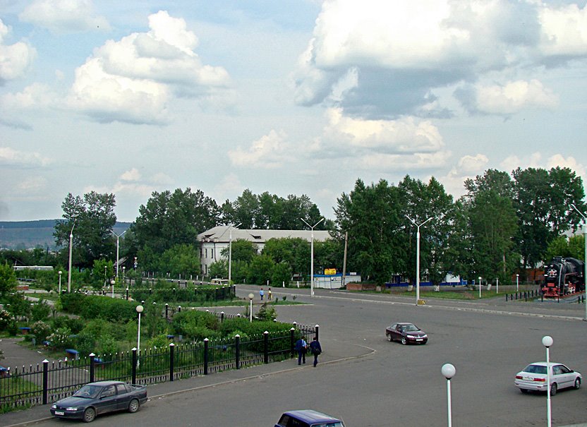 Нижнеудинск. Привокзальная площадь. - Station square., Нижнеудинск