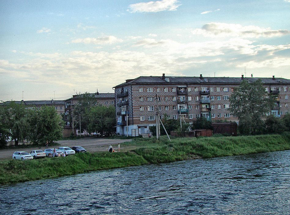 Вид с пешеходного моста. - View from the Bridge., Нижнеудинск