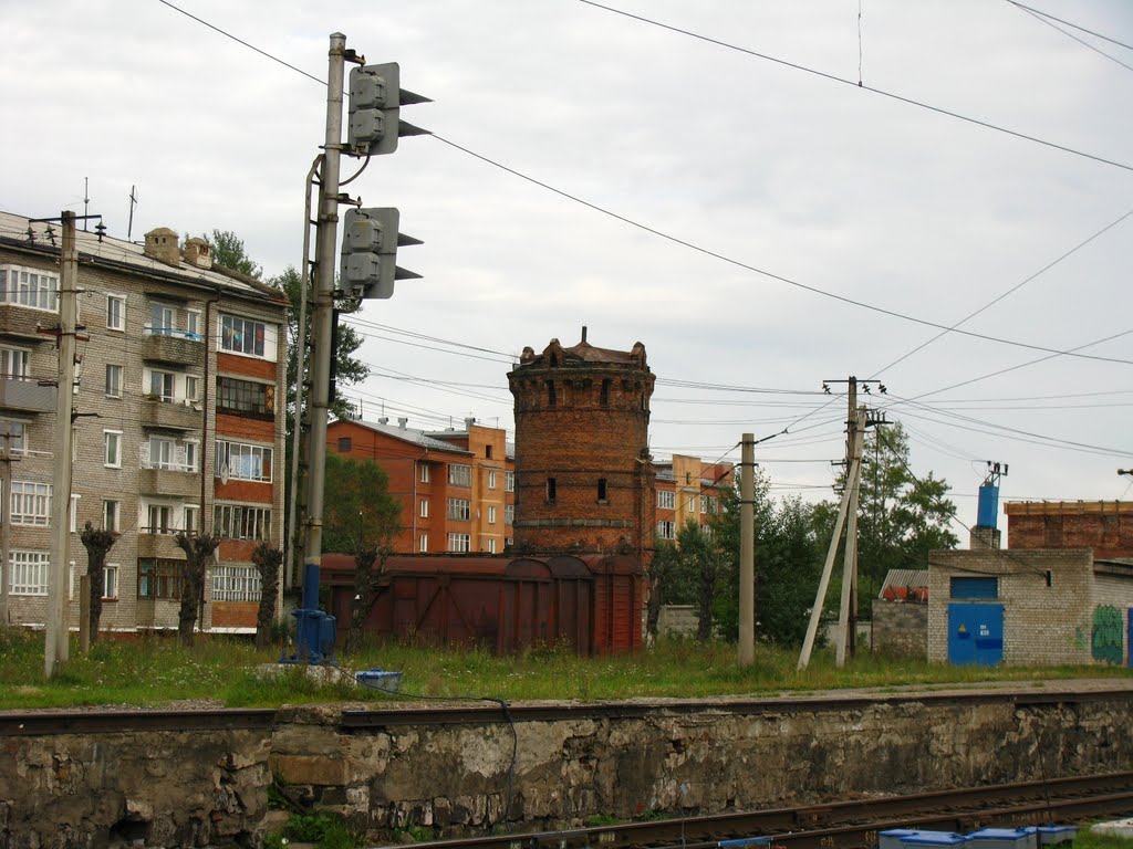 4679-й км Транссиба. Водонапорная башня в Нижнеудинске, Нижнеудинск