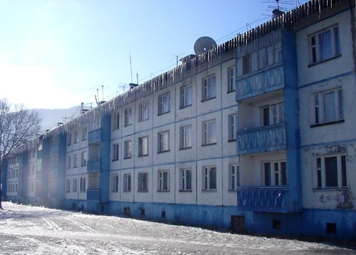 Building in Sludyanka, Слюдянка