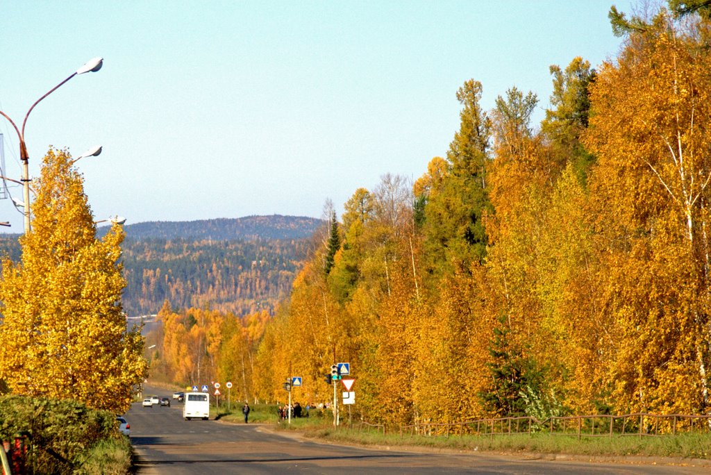 Autumn in Ust-Ilimsk, Усть-Илимск