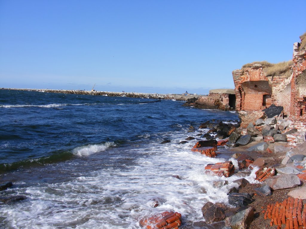 Руины крепости, Балтийск