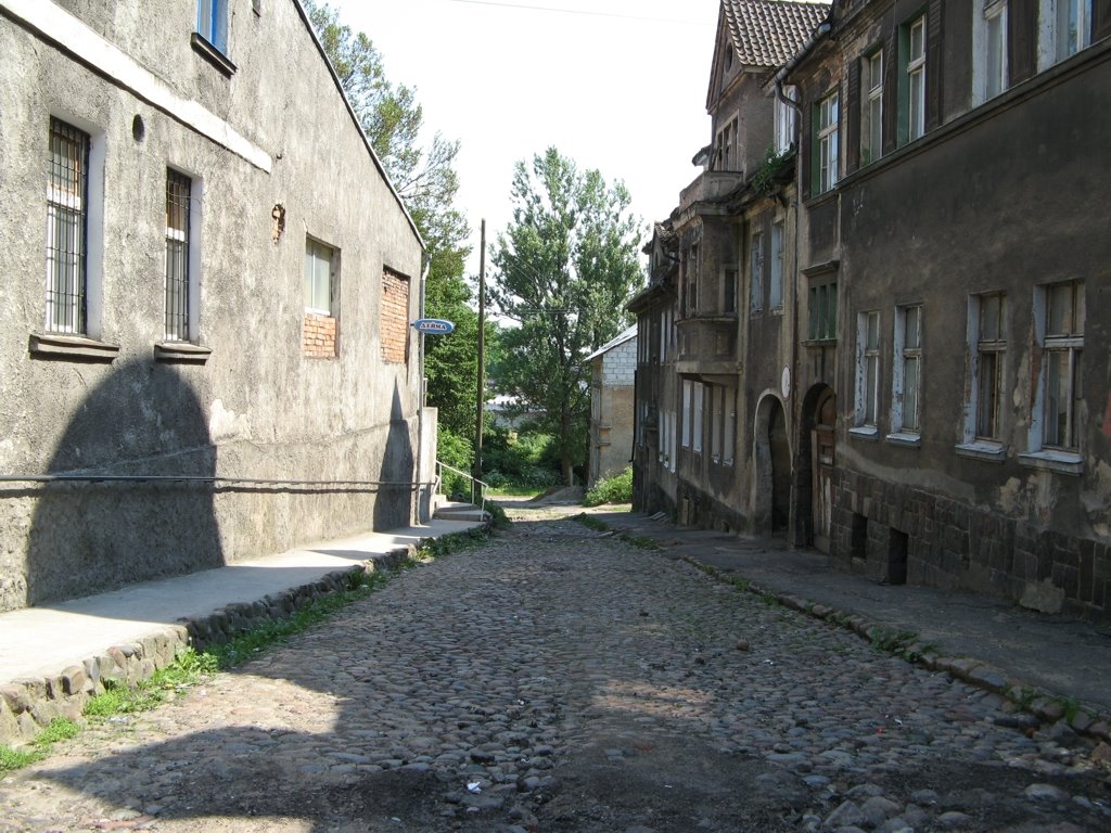 Старая немецкая улица г.Гвардейск (ранее Tapiau), Гвардейск