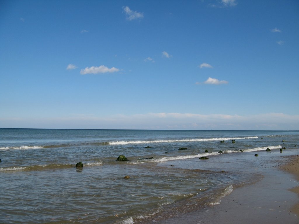 Балтийское море. Штиль. Зеленоградск. (ранее Cranz), Зеленоградск
