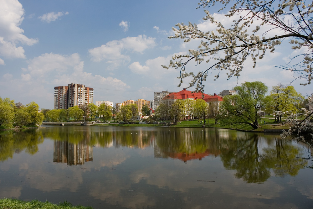 Spring Kaliningrad Schloβteich  - Весенний Калининград Замковый пруд., Калининград