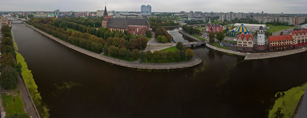 Panorama of Kaliningrad. -  Панорама Калининграда., Кенисберг
