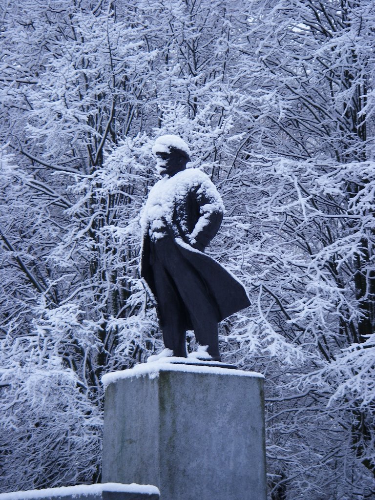 verschneiter Lenin, Полесск