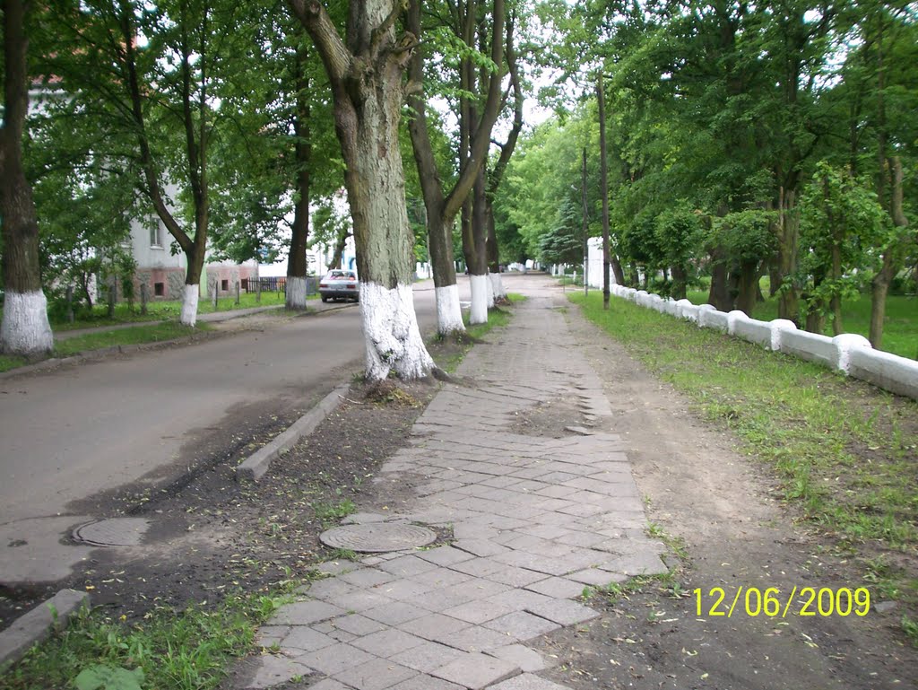 The old footpath ,  its now redone., Полесск