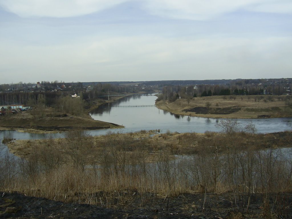 Впадение Вазузы в Волгу (The Vazuza river falls in the Volga river), Зубцов
