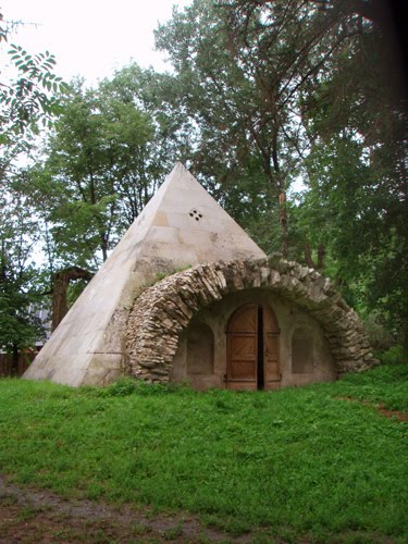 Pyramid-icehouse in the former Nikolay Lvov estate Nikolskoe, Калинин