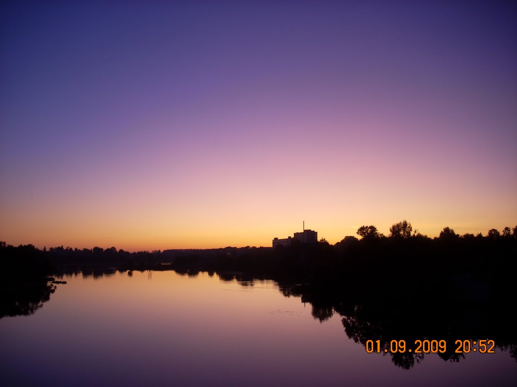 Закат над Кимркой., Кимры