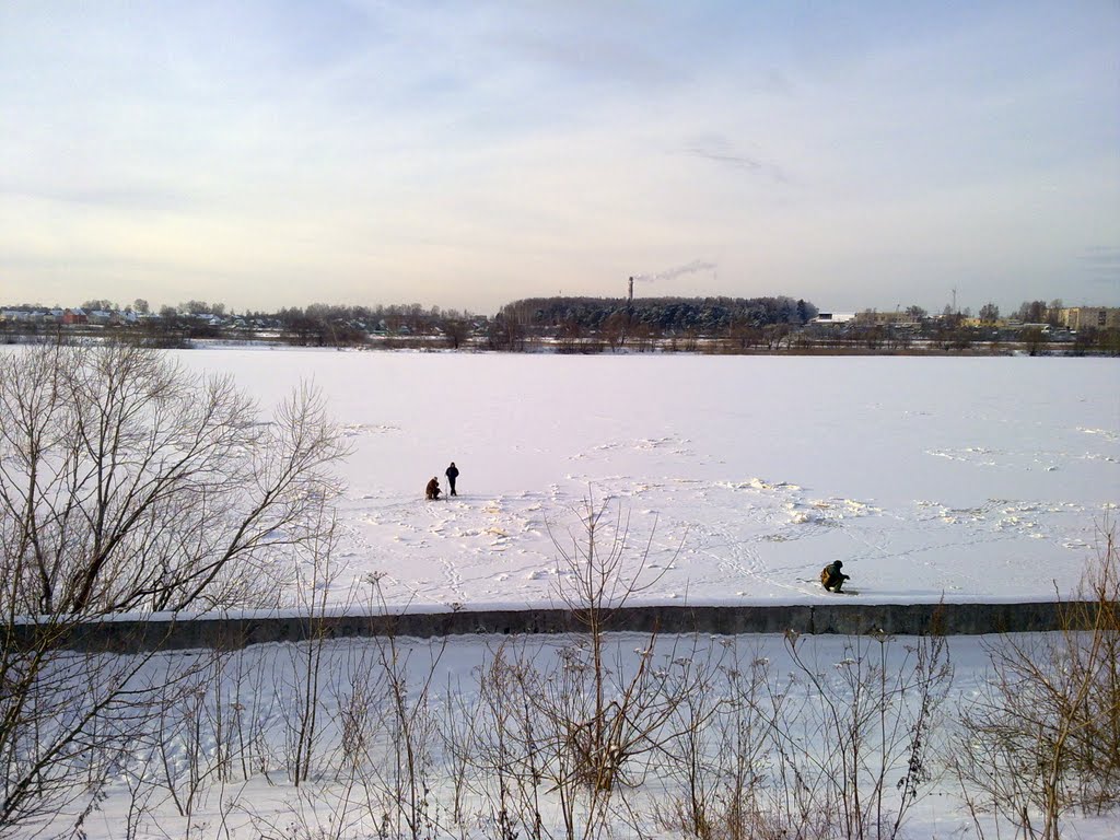 Волга зимой, Кимры
