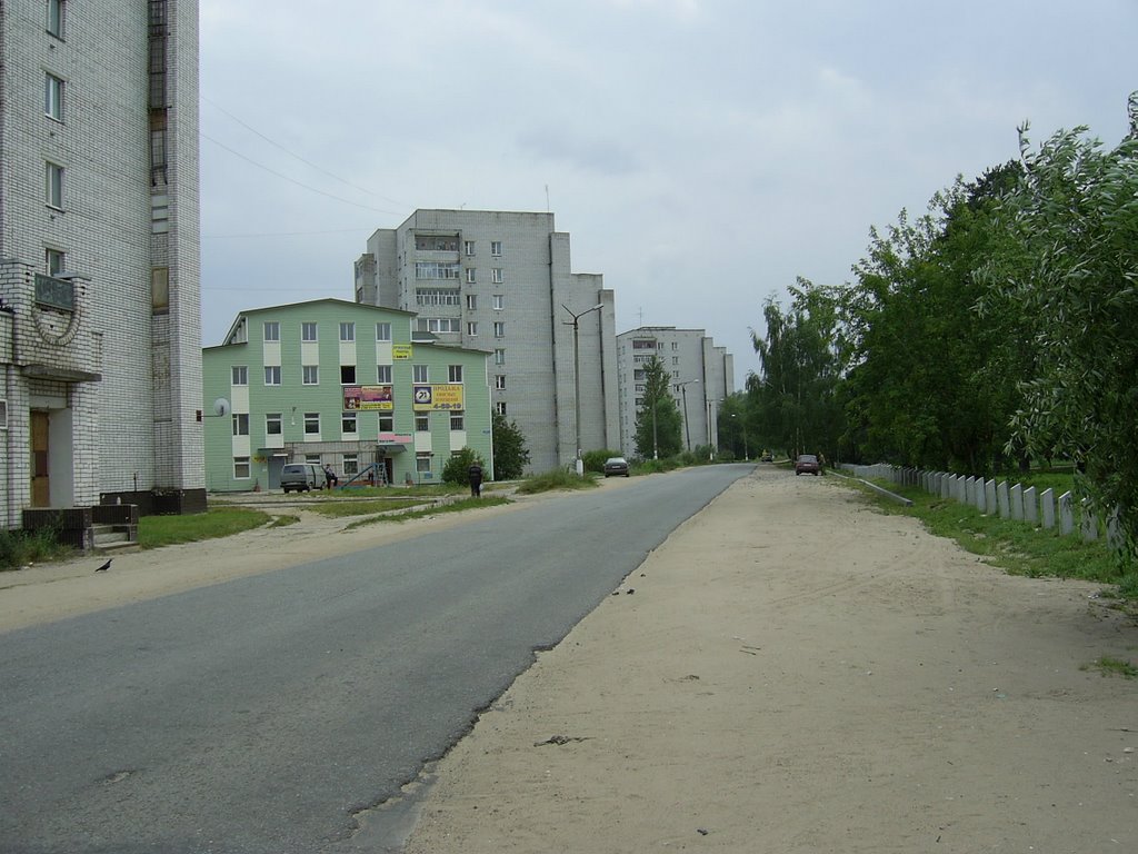 Улица Набережная Волги (The Volgas embankment street), Конаково