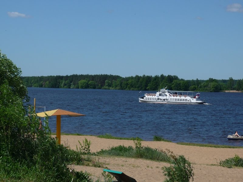 река Волга /Volga river, Конаково