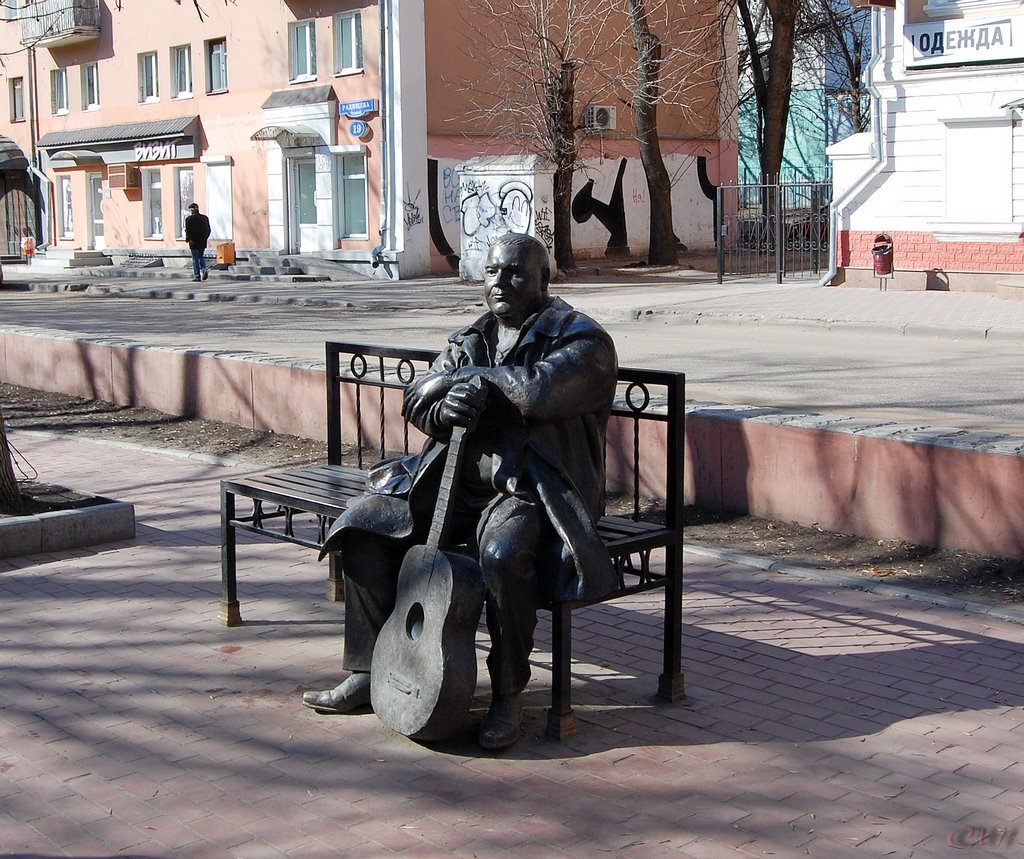 Тверь. Памятник Михаилу Кругу на бульваре Радищева, Тверь