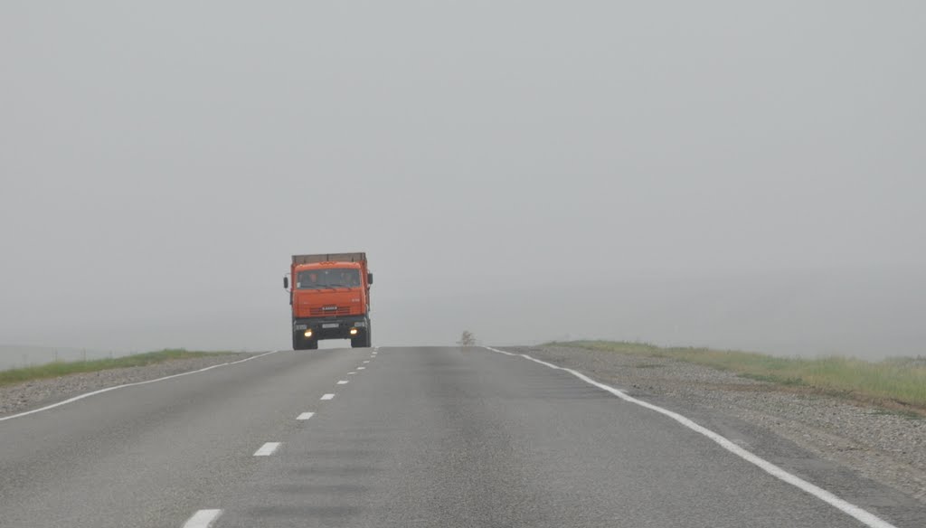 перекатиполе среди песчанной бури, Комсомольский