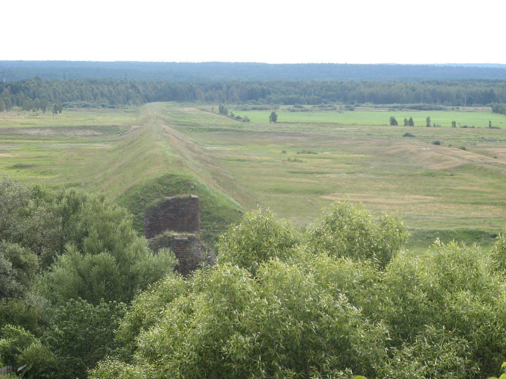 Вид со стороны "древнего города" на окружающую территорию., Козельск
