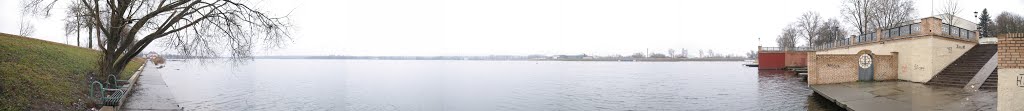 Ludinovo lake panorama, Людиново