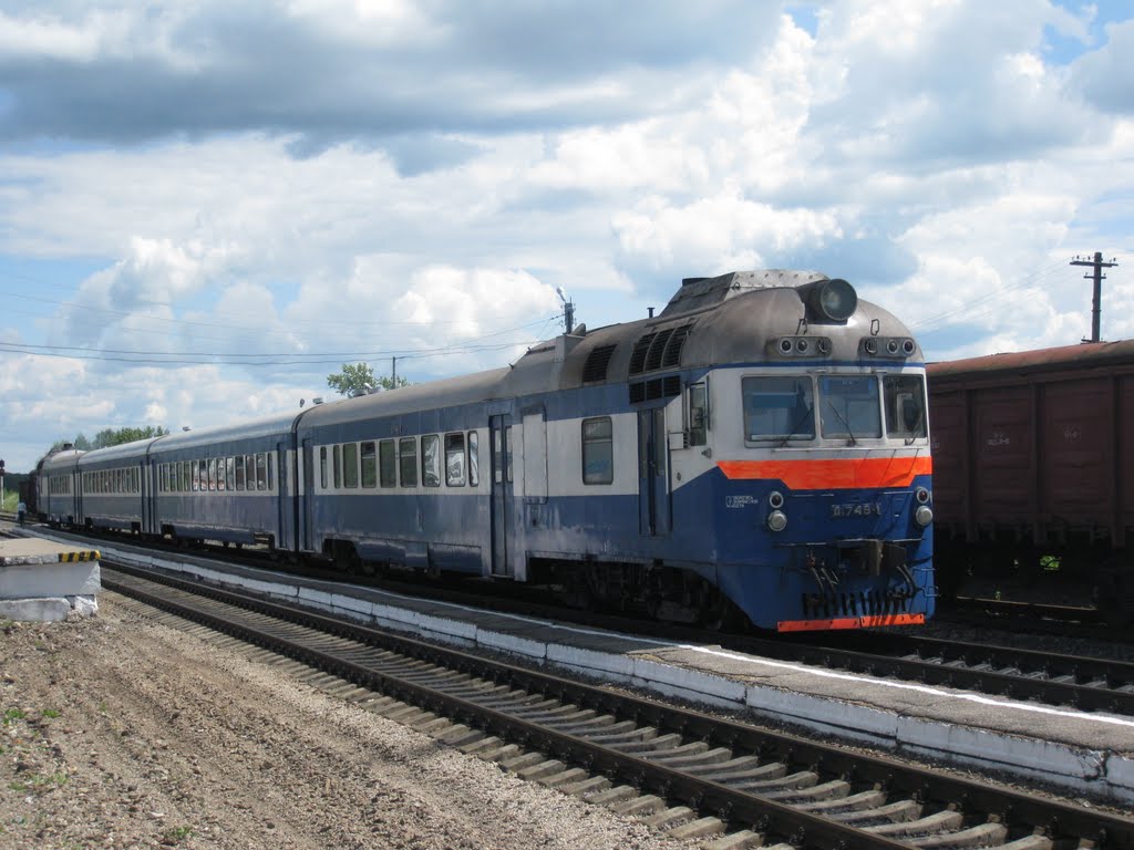 Д1-748 отправляется в Алексин (Калуга - Алексин), Ферзиково