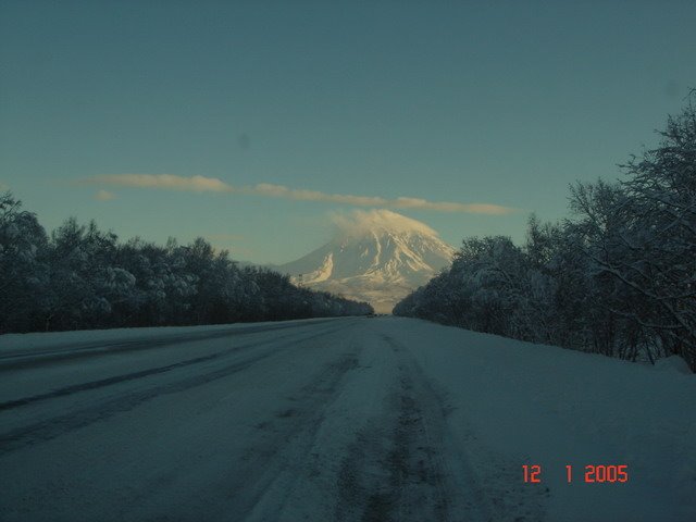 Road from Elizovo, Елизово