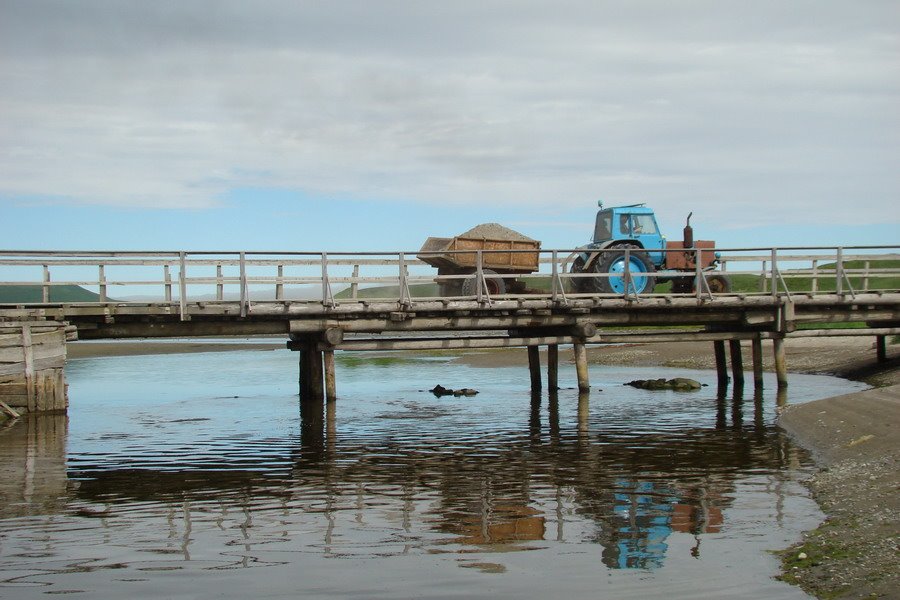 мост через речку Гаванская (the bridge across Gavanskaya river), Никольское