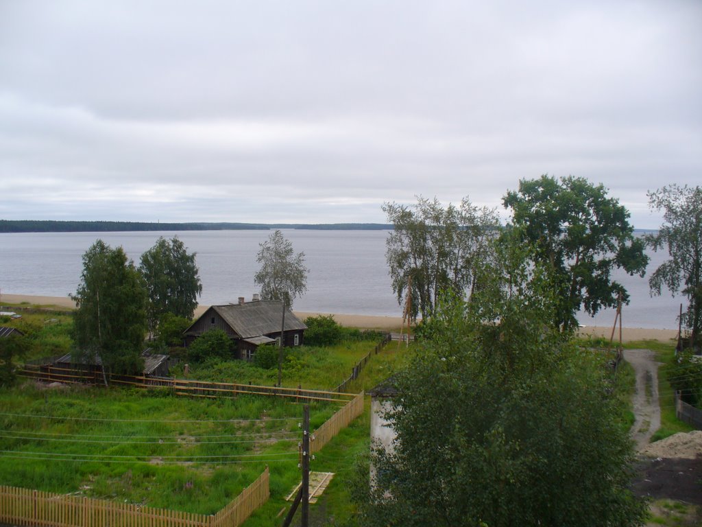 Вид на озеро с 5 этажа, Медвежьегорск