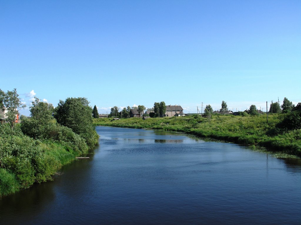Река Мегрега. н.п.Олонец. Июль 2008 года., Олонец